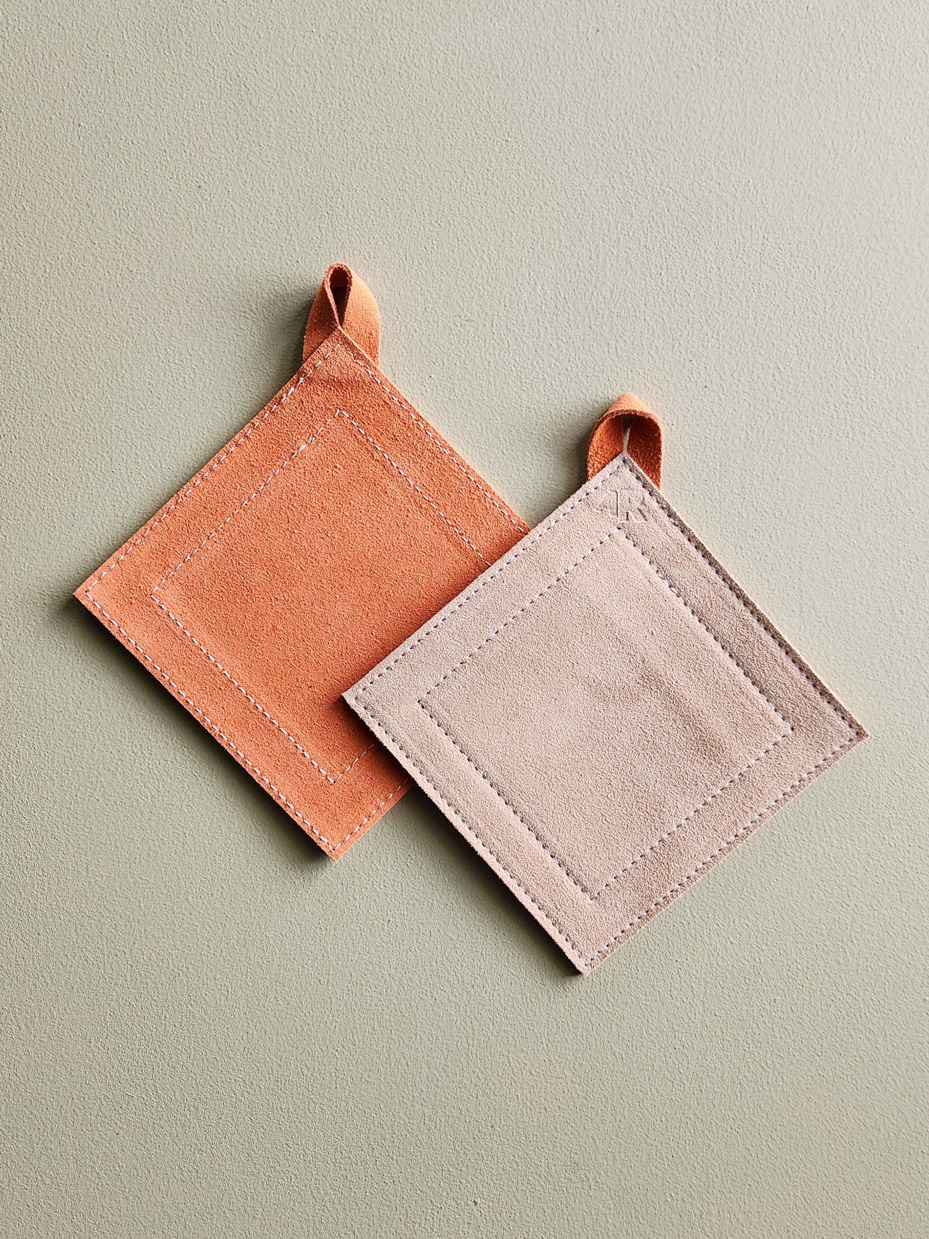 Suede Potholder - Orange