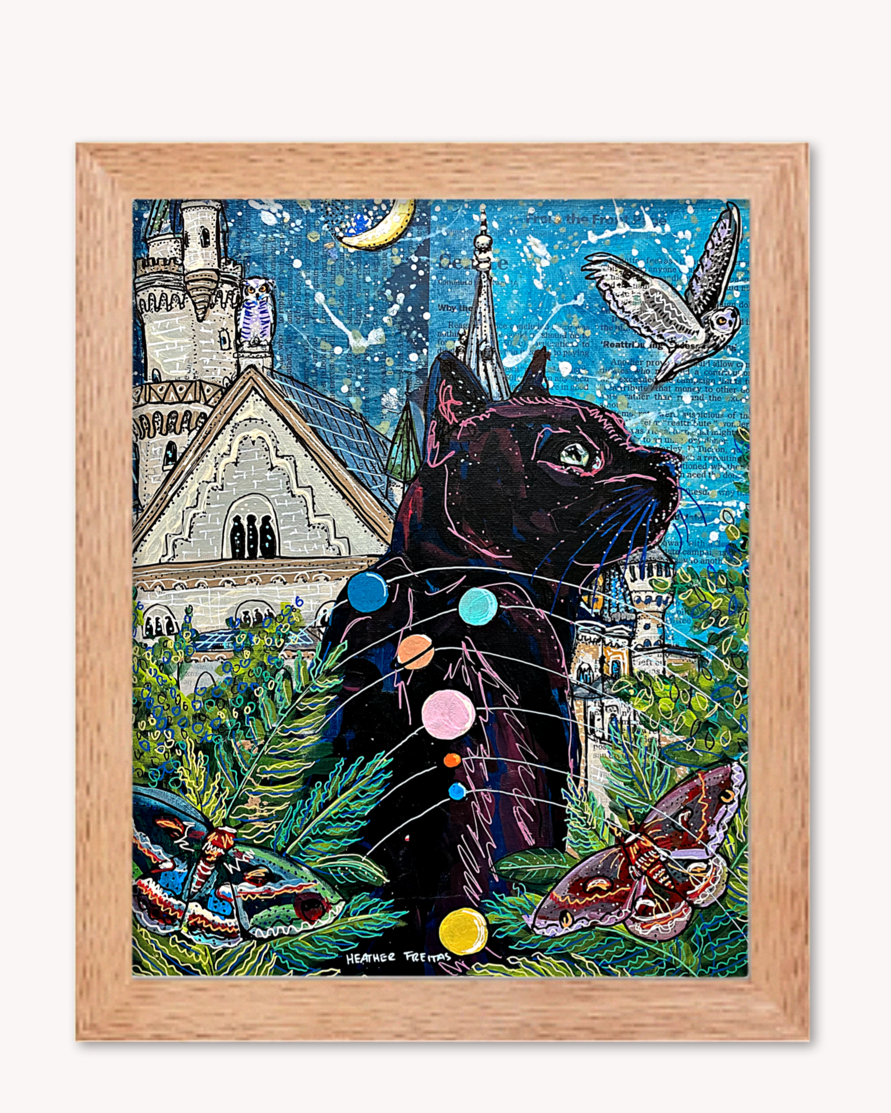 Jupiter Castle Cat Print - Arte House