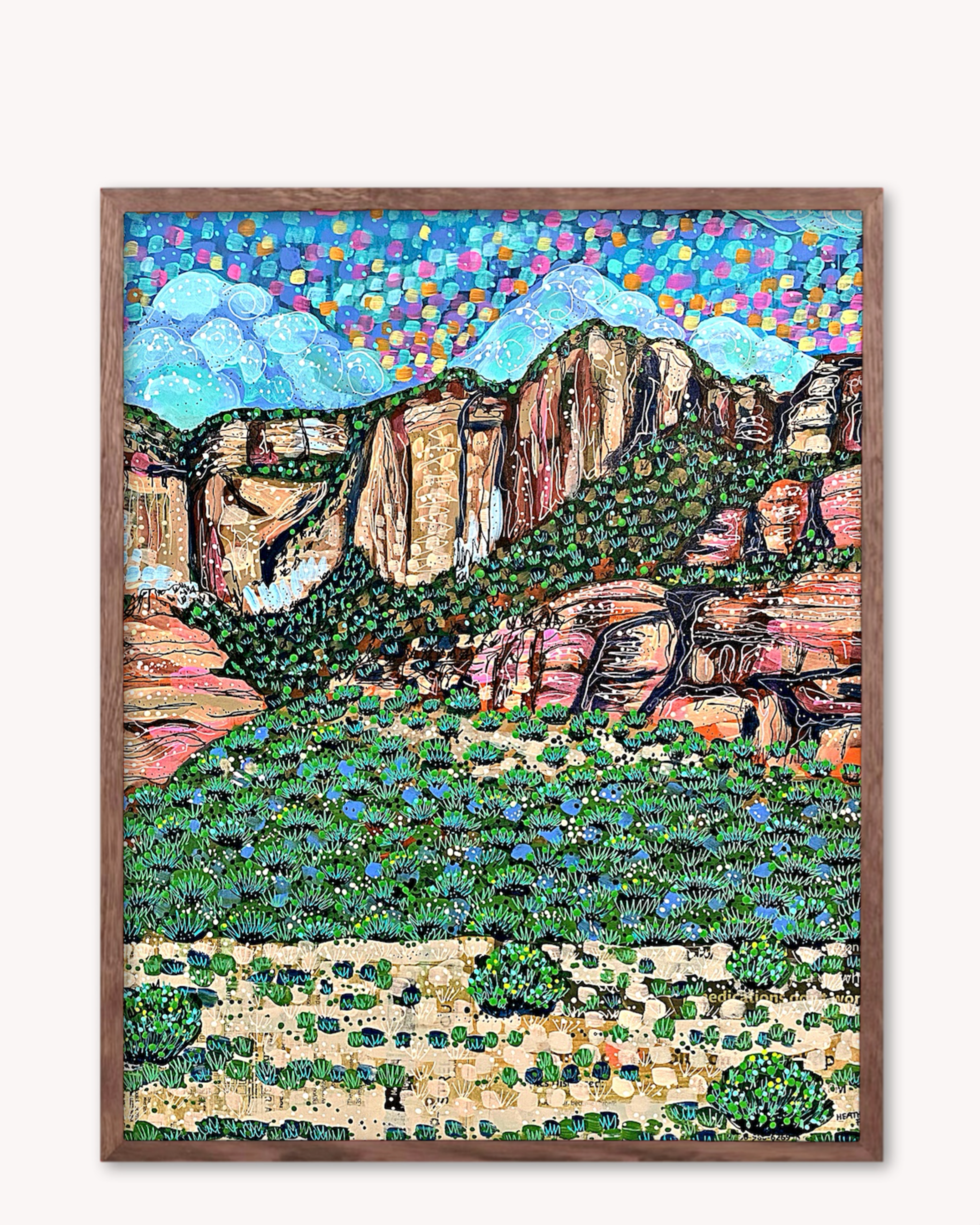 Evergreen Sandstone Print - Arte House