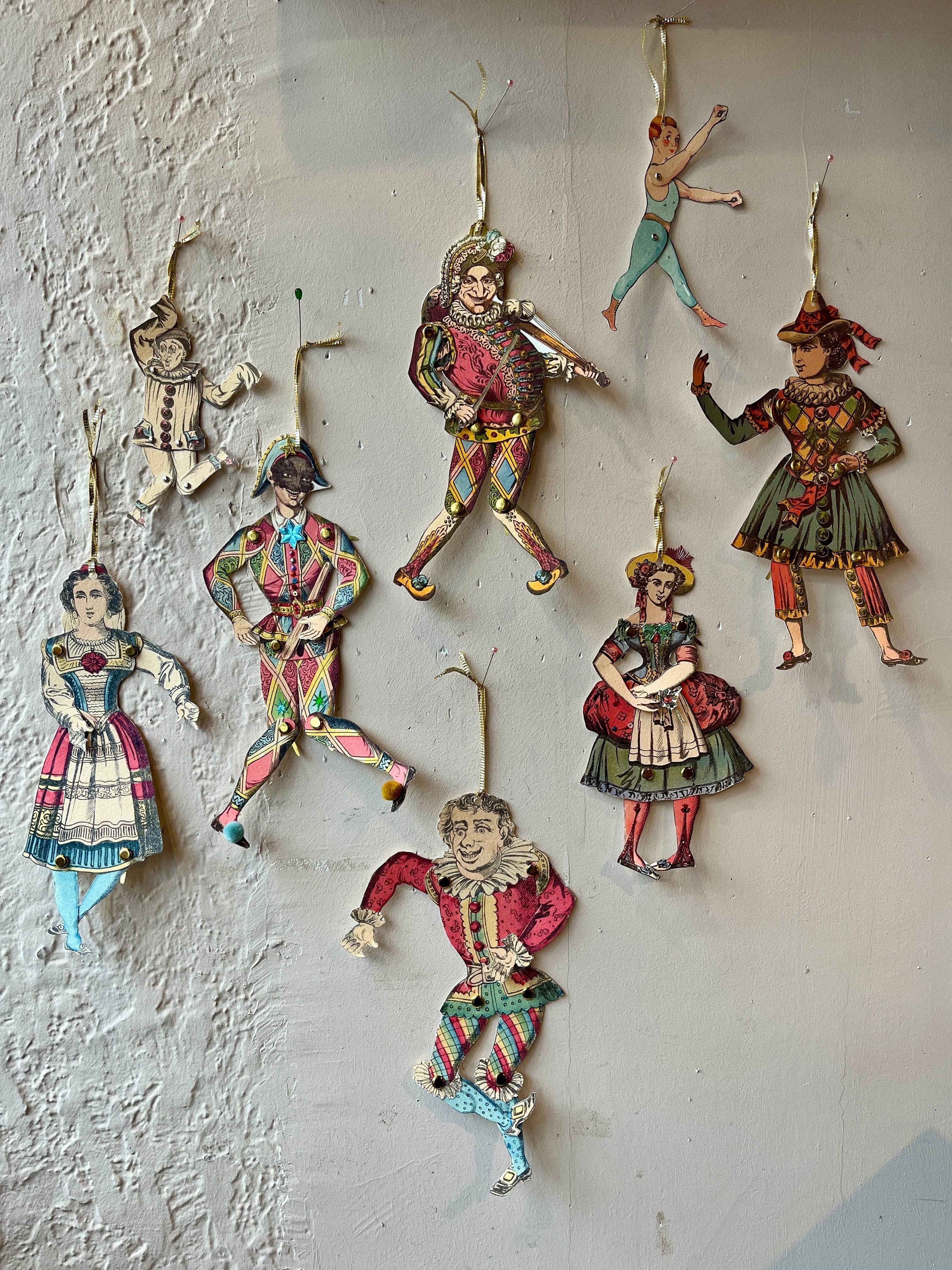 Paper Puppet Cut Out Art Cards