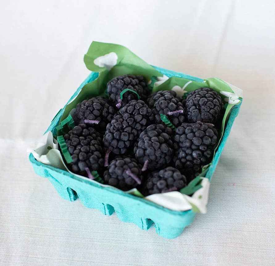 Blackberry Beeswax Birthday Candles