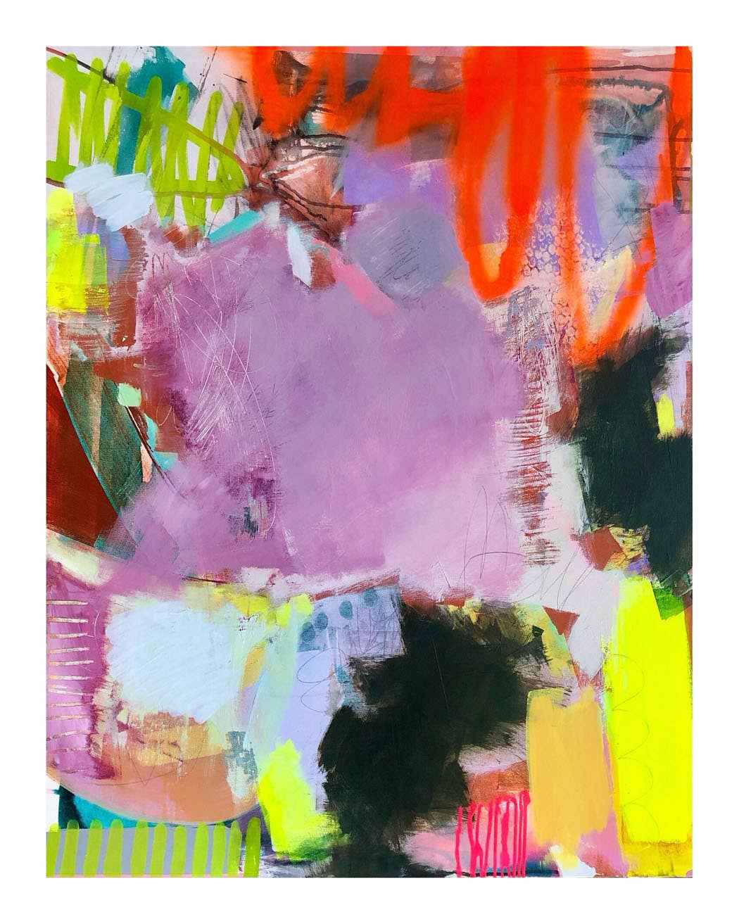 Color Me Happy Abstract Art Print