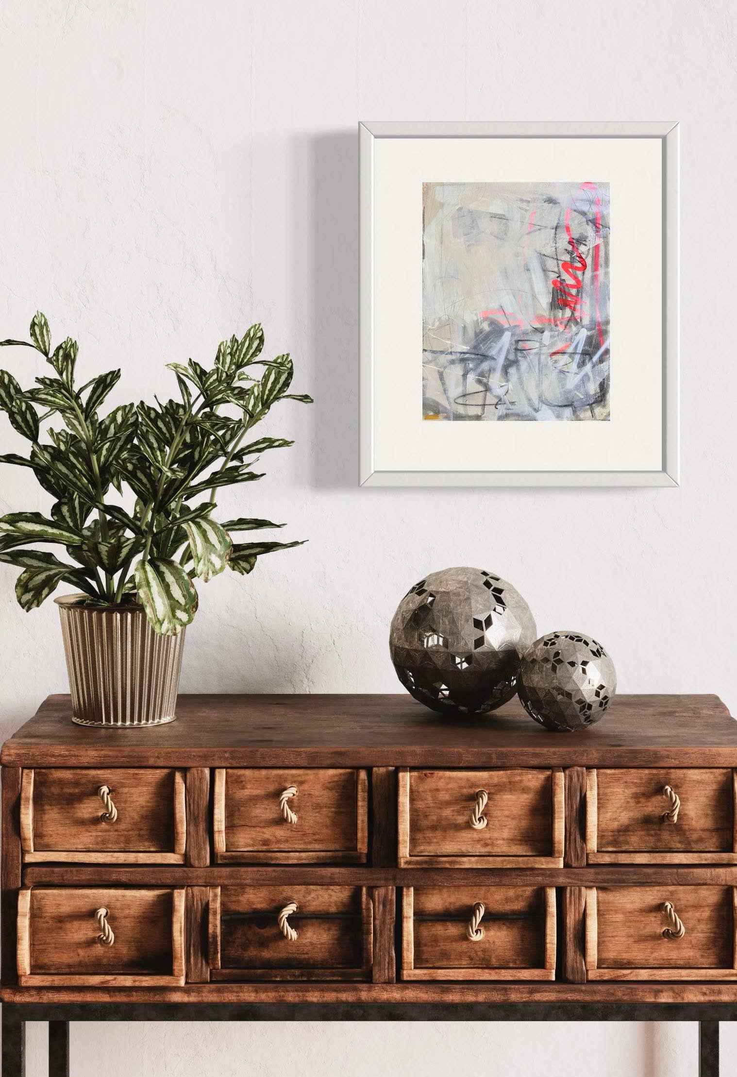 The Paper Route Abstract Art Print