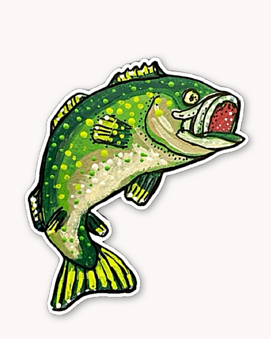Bass Fish Sticker
