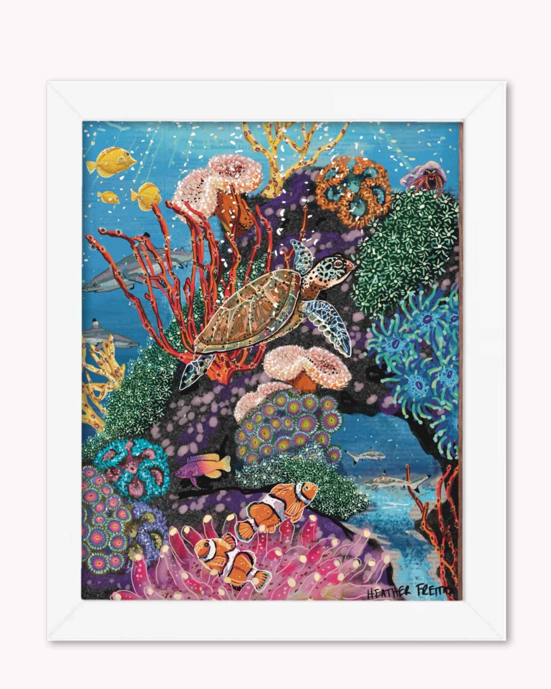 Candy Coral Reef Print