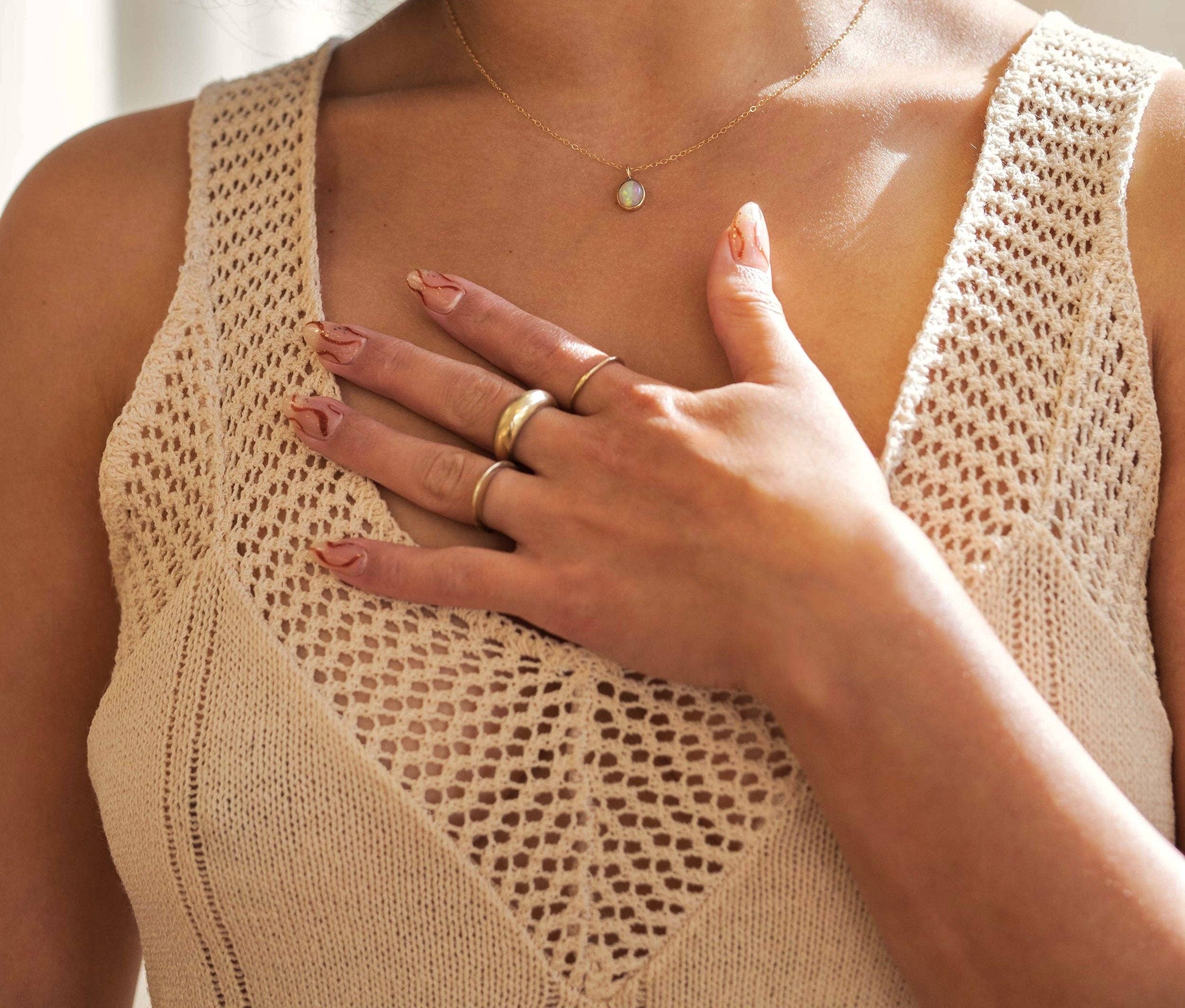 Ojai ring with recycled metals