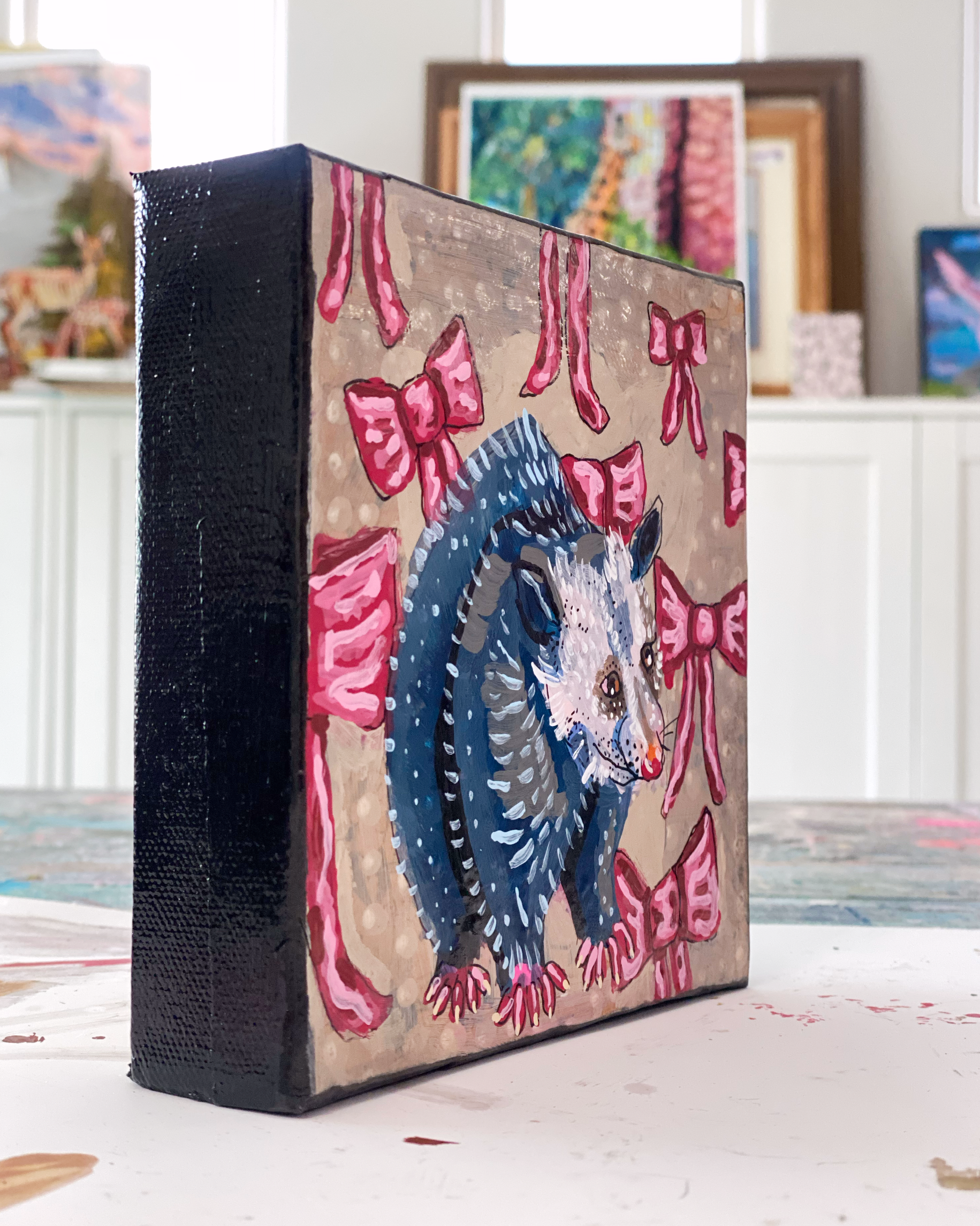 Opossum Bows ( original painting ) - Arte House