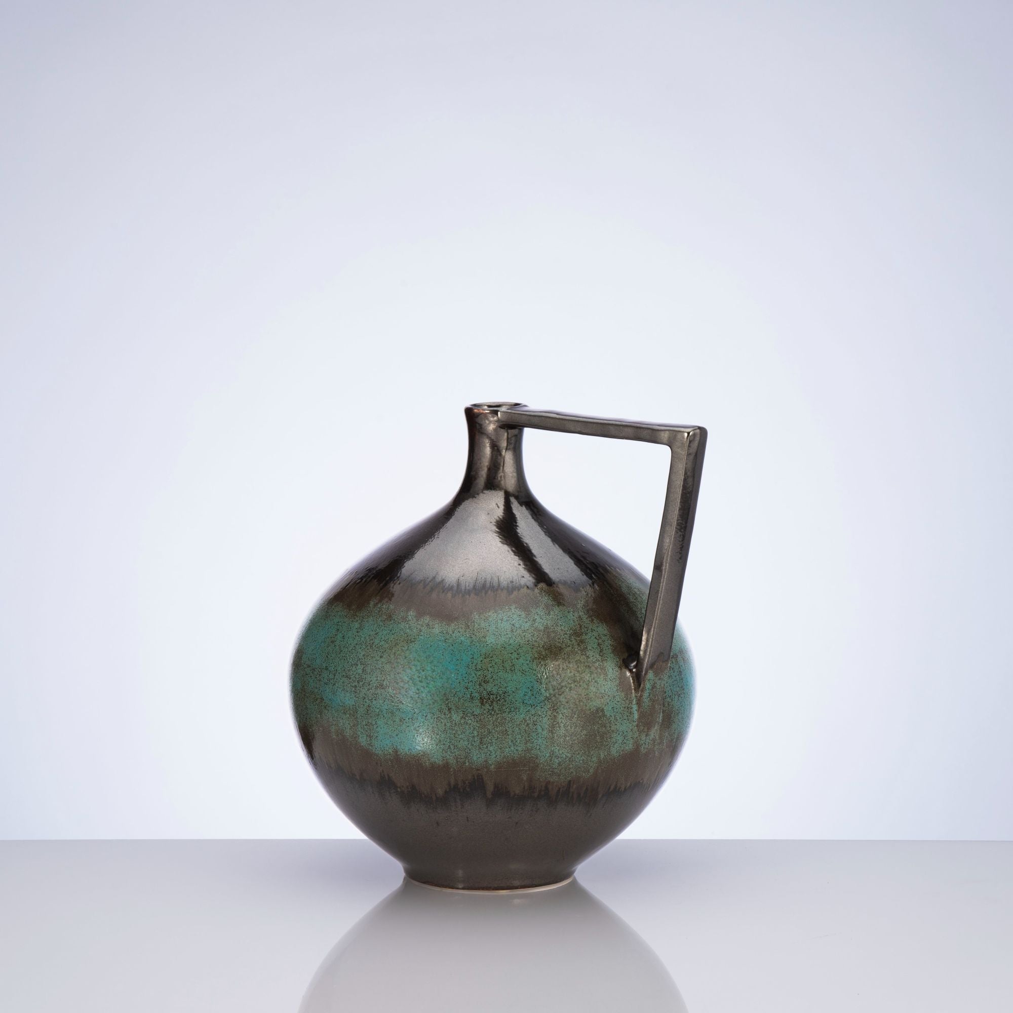 Turquoise Brushes Decorative Vessel