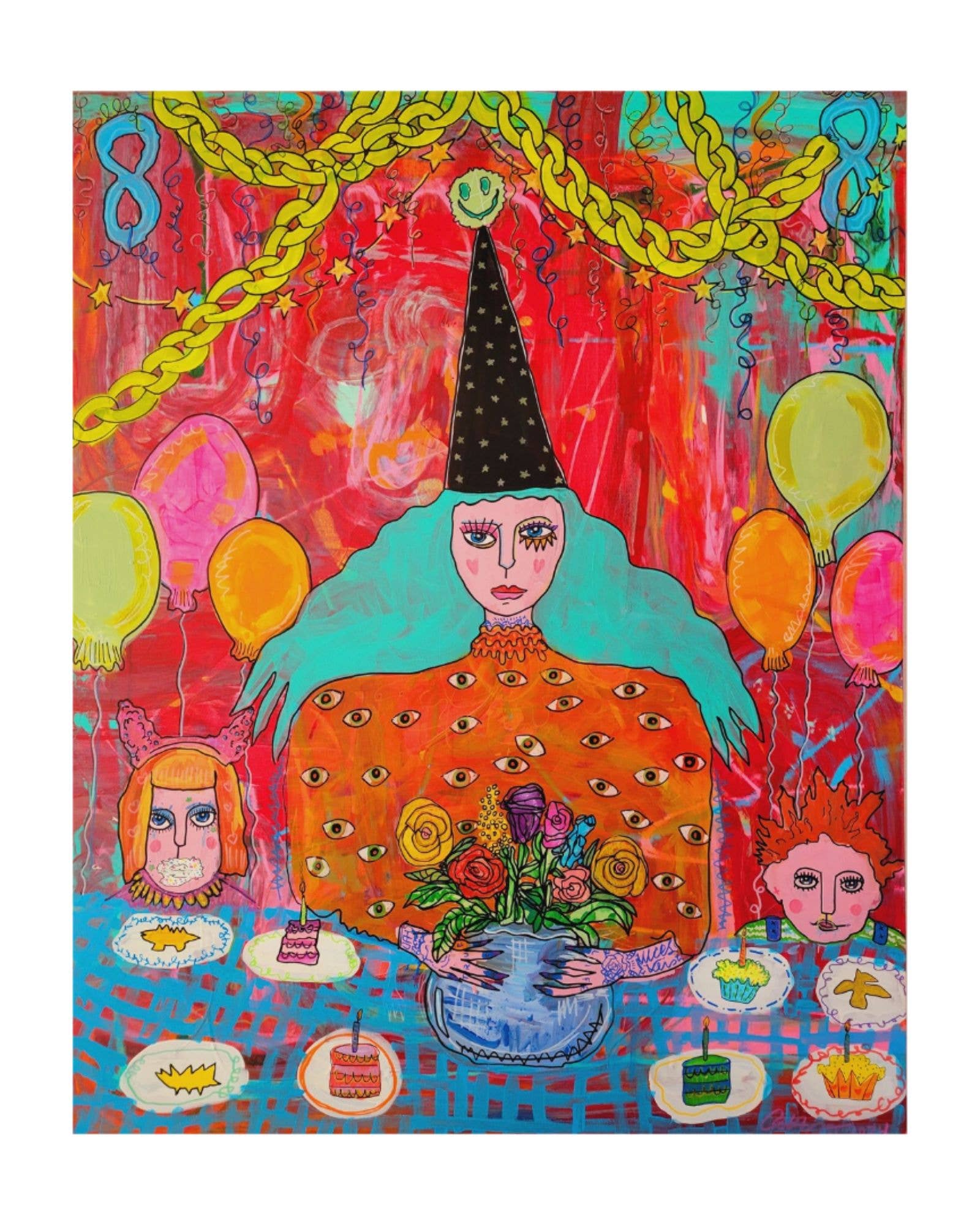 Catrina Higgs 8x11 signed & Dated Art Print 8 of Plates