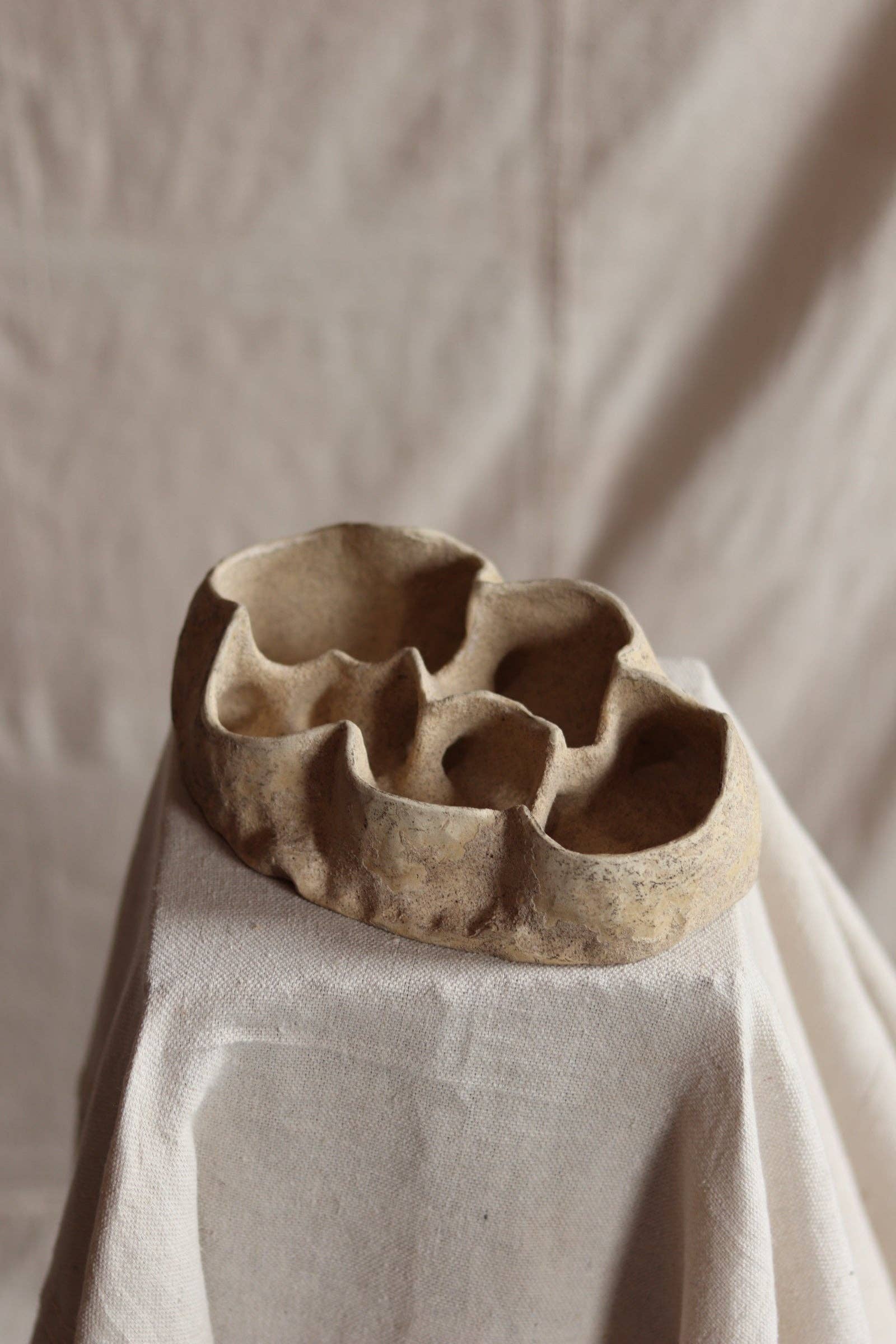 8" Gathered Earth Sculptural Dish