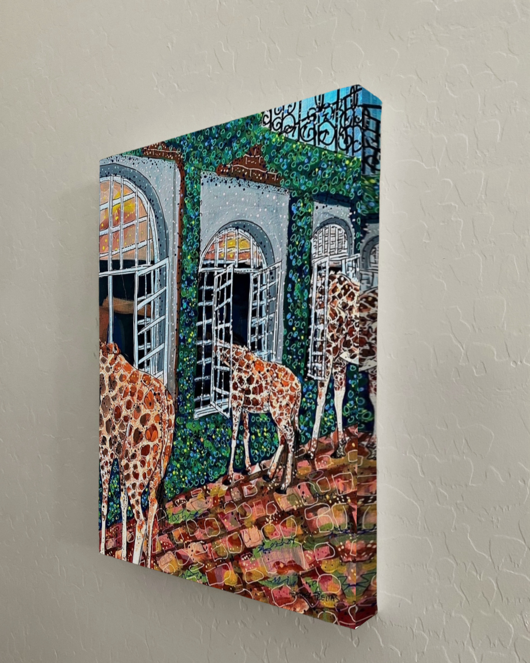 Fine Dining Giraffe Print