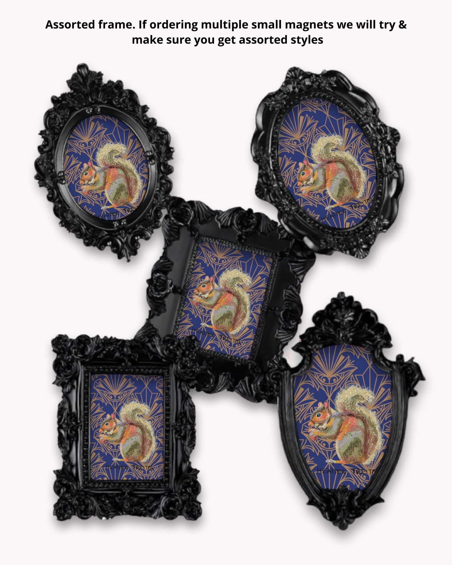 Squirrel Framed Magnet ( Small ) - Arte House