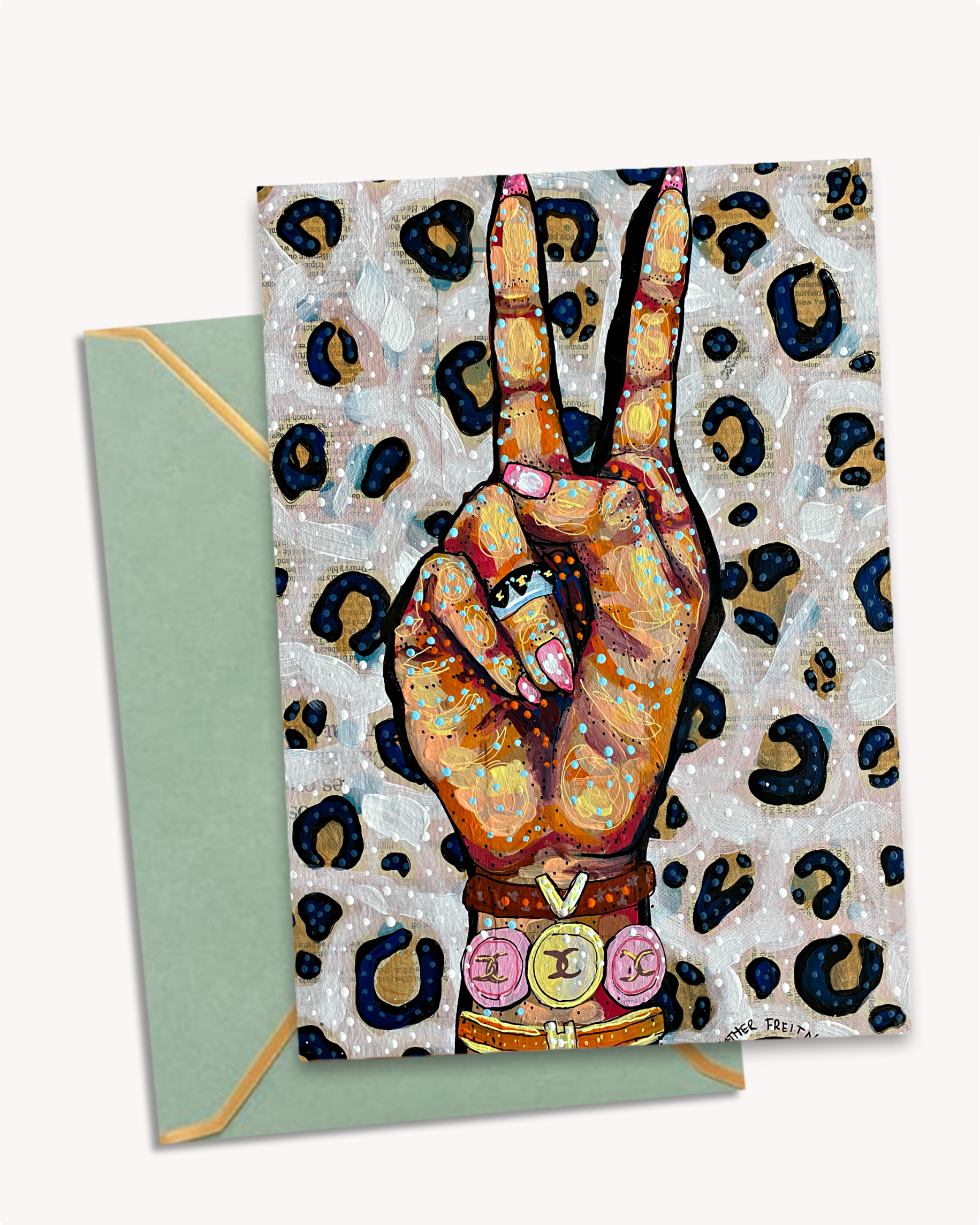 Peace, Love, Fashion - Greeting Card / Fine Art Print - Arte House