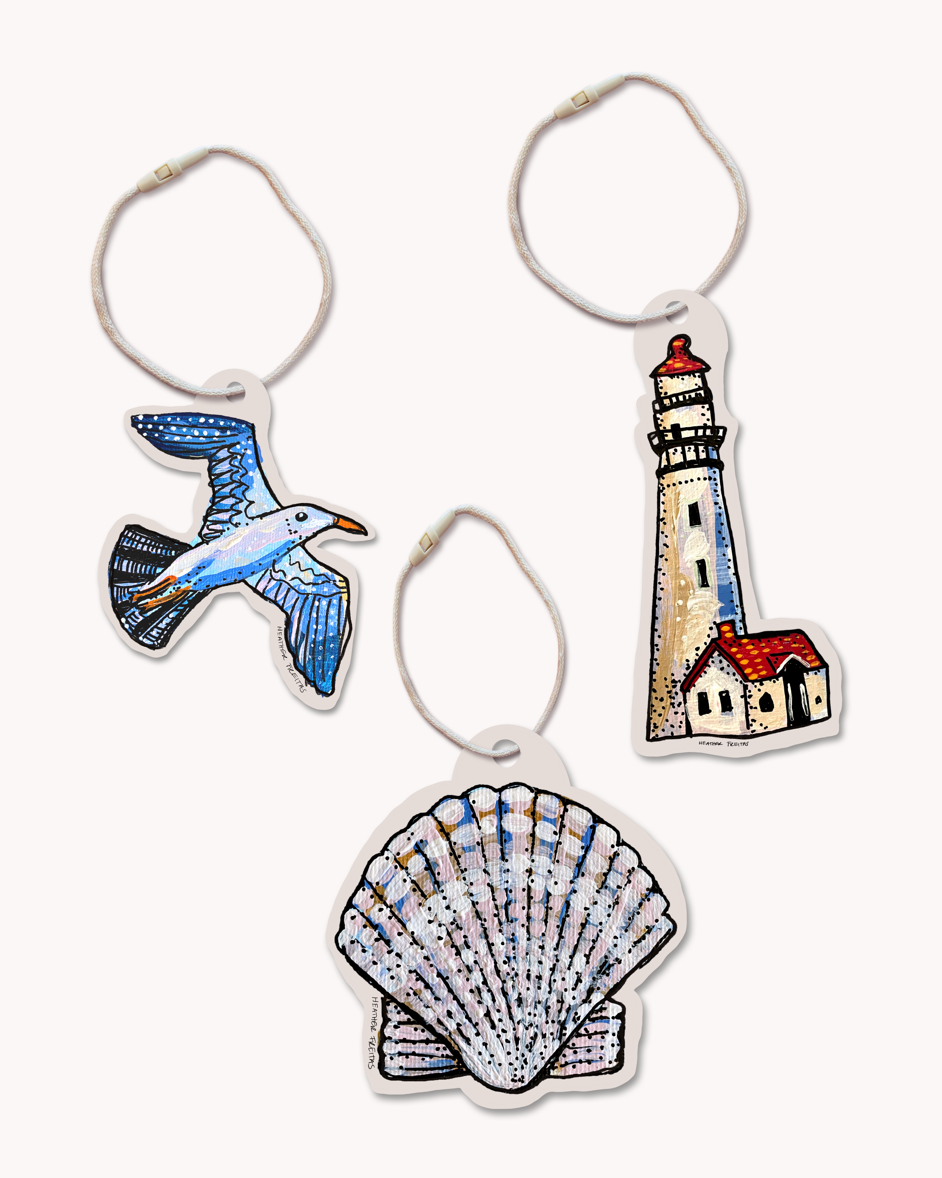 Seaside Gift Tags ( 6 pack ) - Arte House