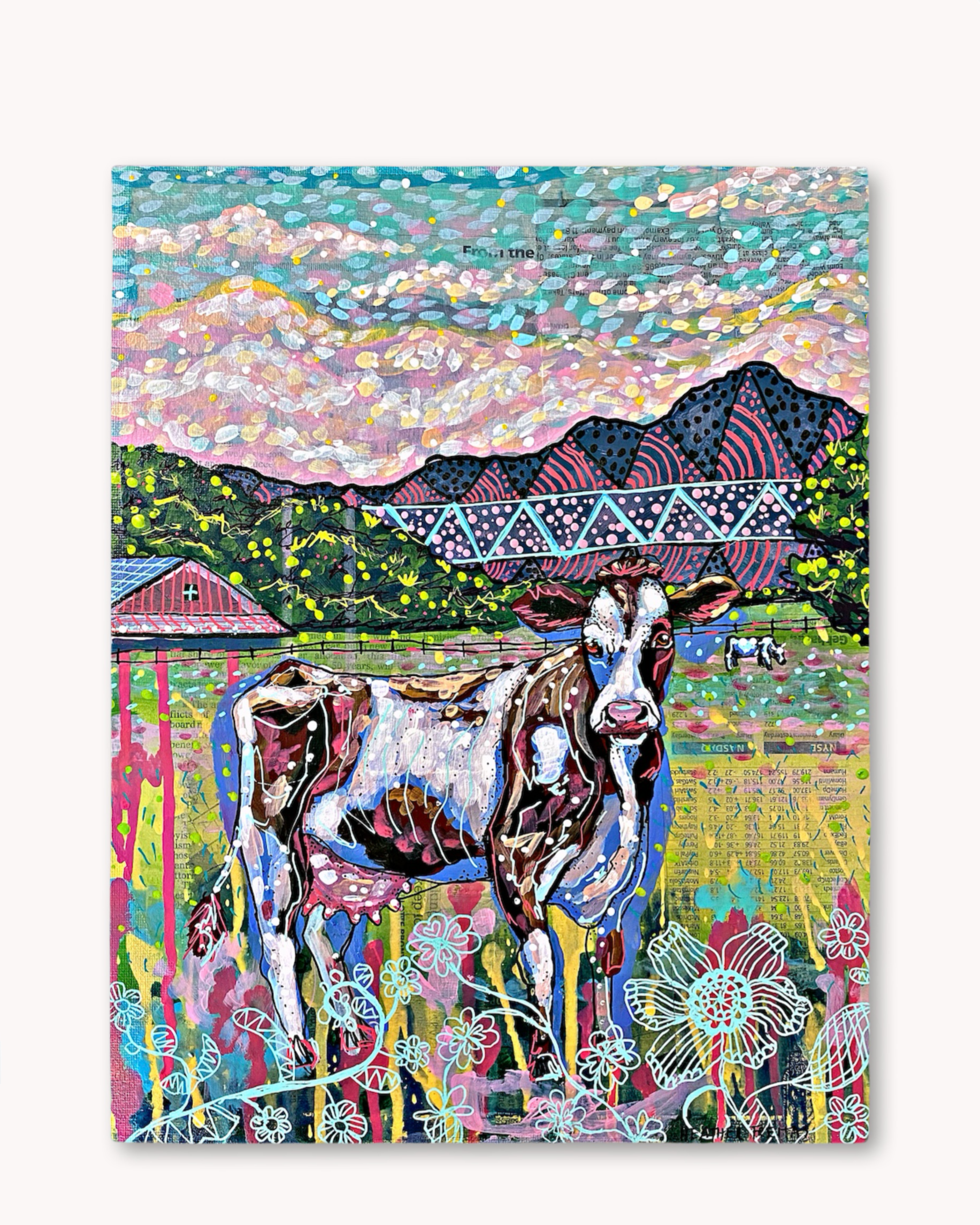 Cows On The Farm Print - Arte House