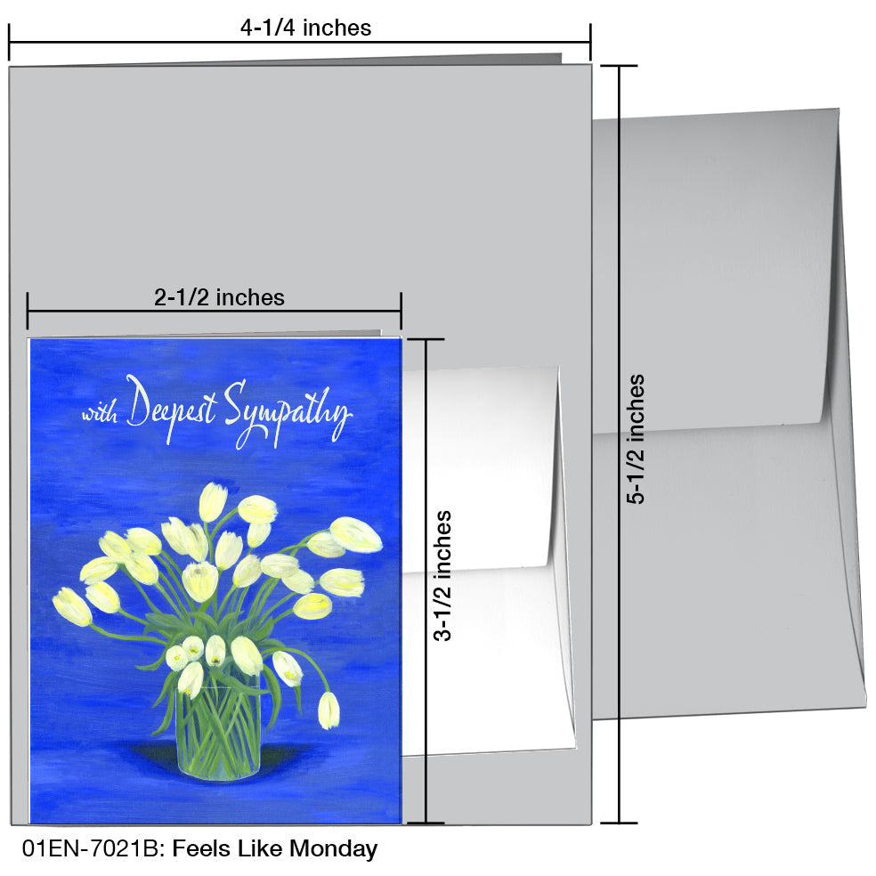 Feels Like Monday, Greeting Card (7021B) - Arte House