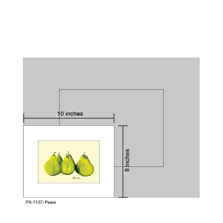 Pears, Print (#7137A) - Arte House