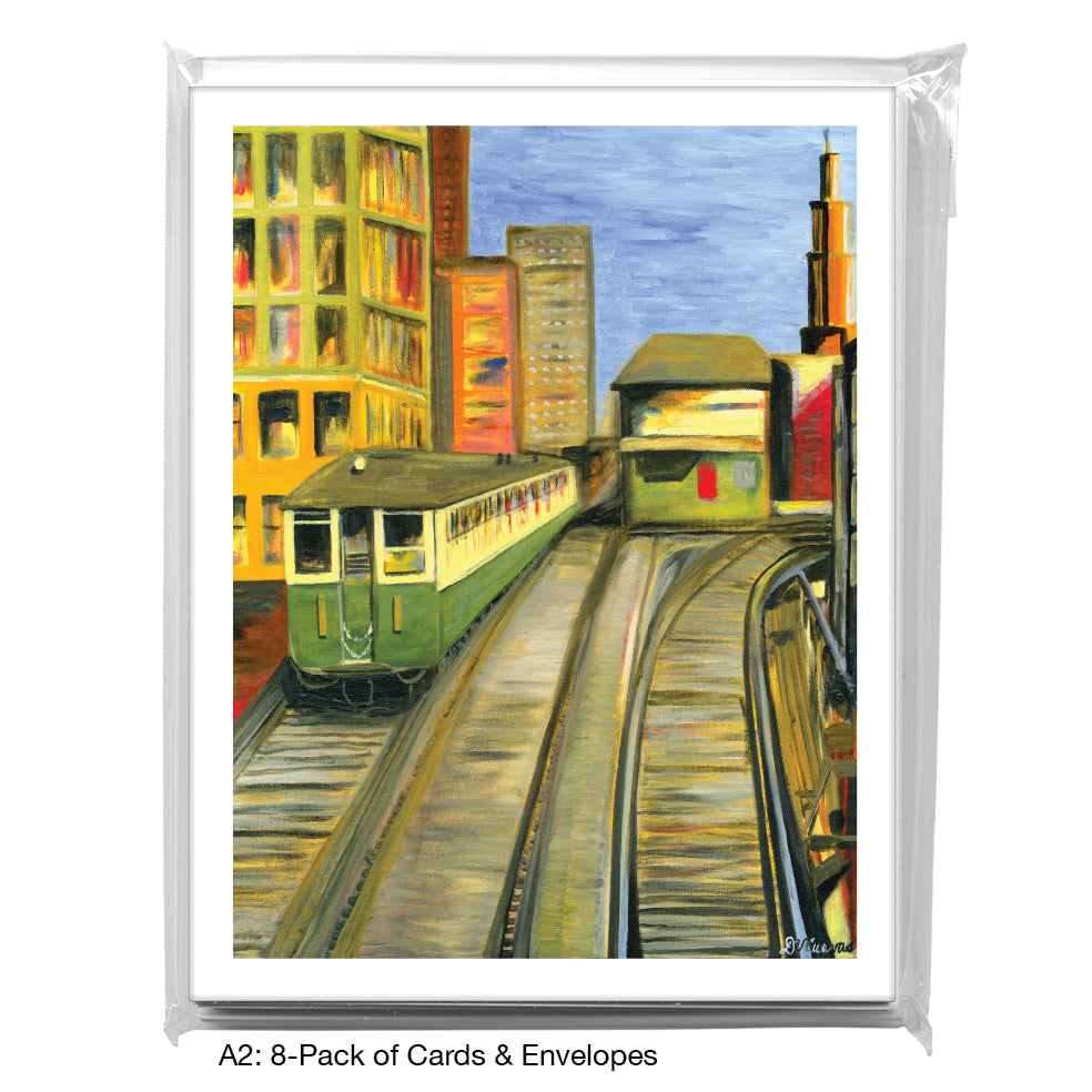 Loop, Chicago, Greeting Card (7198B) - Arte House