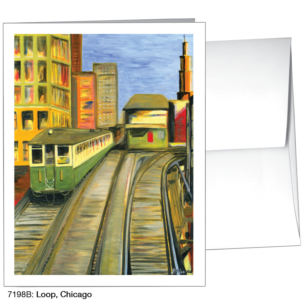 Loop, Chicago, Greeting Card (7198B) - Arte House