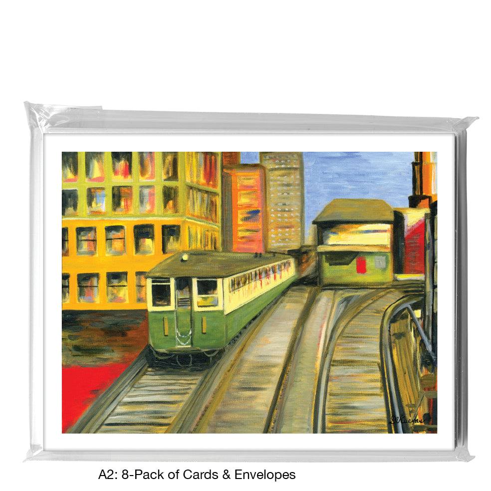 Loop, Chicago, Greeting Card (7198C) - Arte House