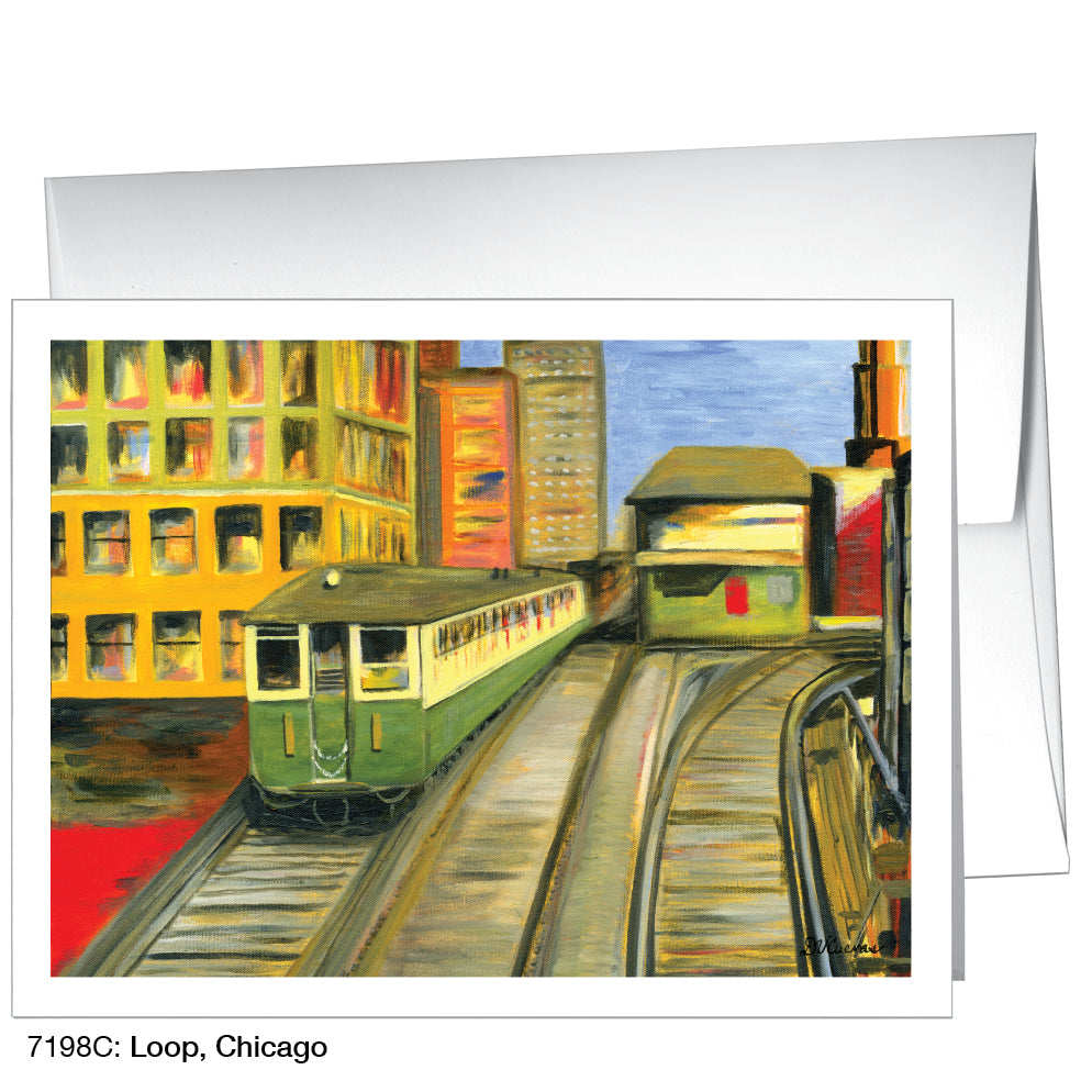 Loop, Chicago, Greeting Card (7198C) - Arte House