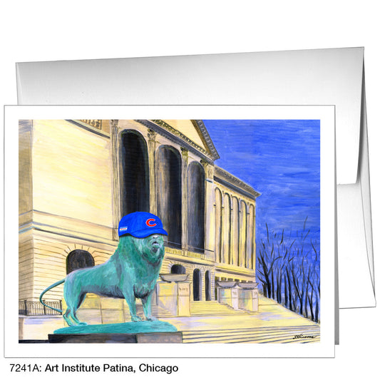 Art Institute Patina, Chicago, Greeting Card (7241B)