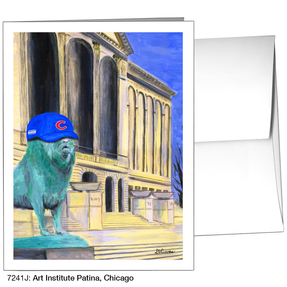 Art Institute Patina, Chicago, Greeting Card (7241J) - Arte House