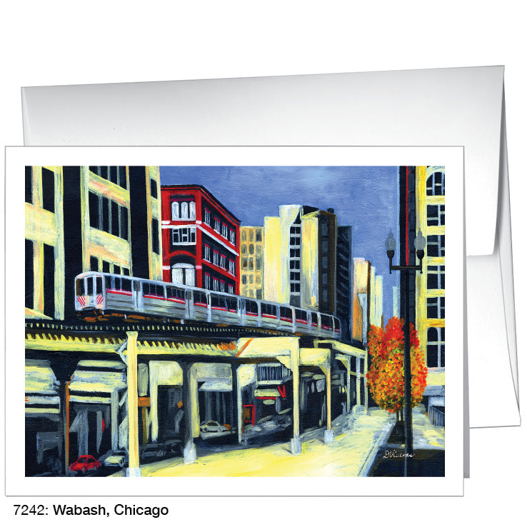 Wabash, Chicago, Greeting Card (7242A) - Arte House
