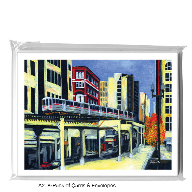 Wabash, Chicago, Greeting Card (7242A) - Arte House