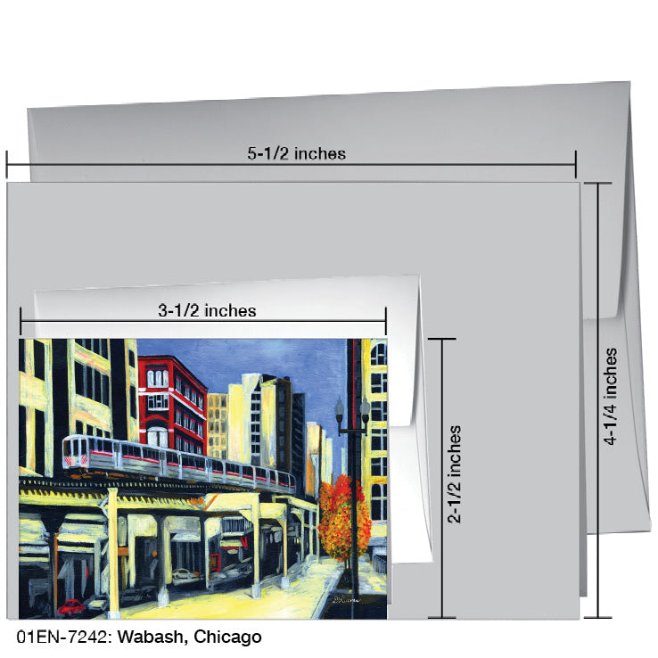 Wabash, Chicago, Greeting Card (7242A) - Arte House