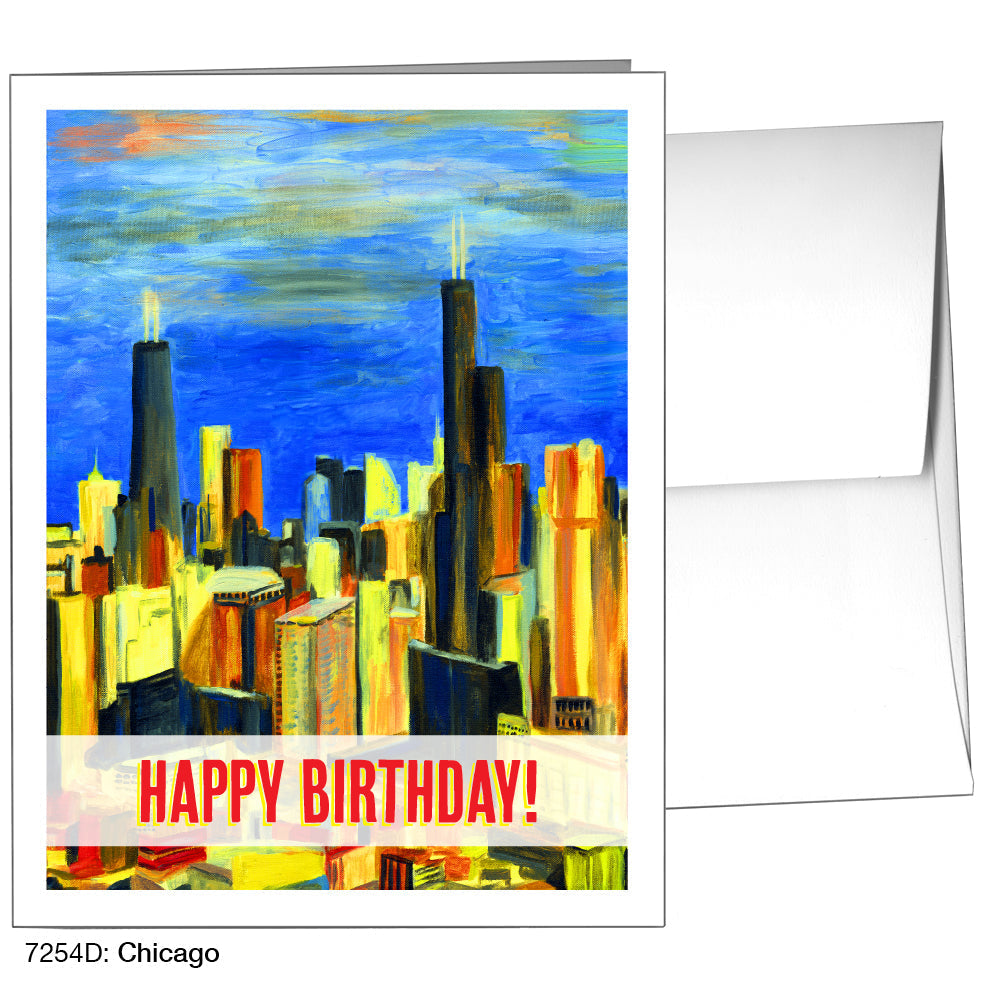 Chicago, Greeting Card (7254D) - Arte House
