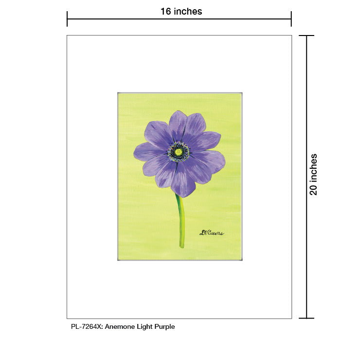 Anemone Light Purple, Print (#7264X) - Arte House