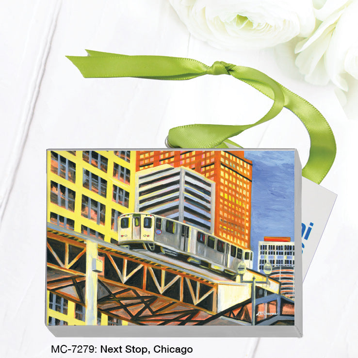 Next Stop, Chicago, Mini Canvas (MC-7279B) - Arte House