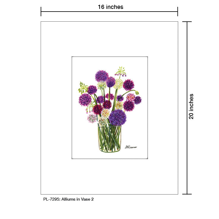 Alliums in Vase 2, Print (#7295A) - Arte House