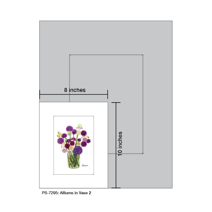 Alliums in Vase 2, Print (#7295A) - Arte House