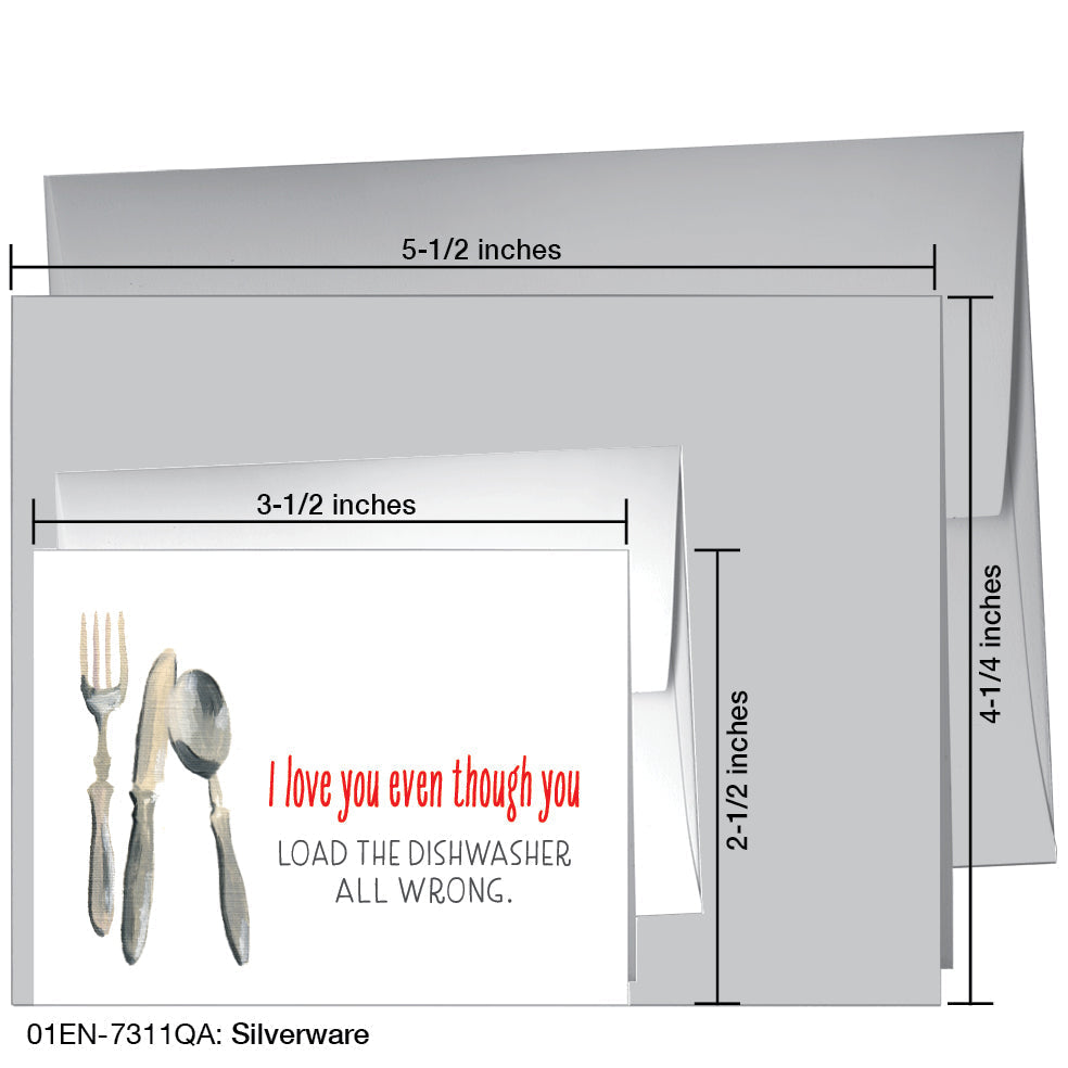Silverware, Greeting Card (7311QA) - Arte House