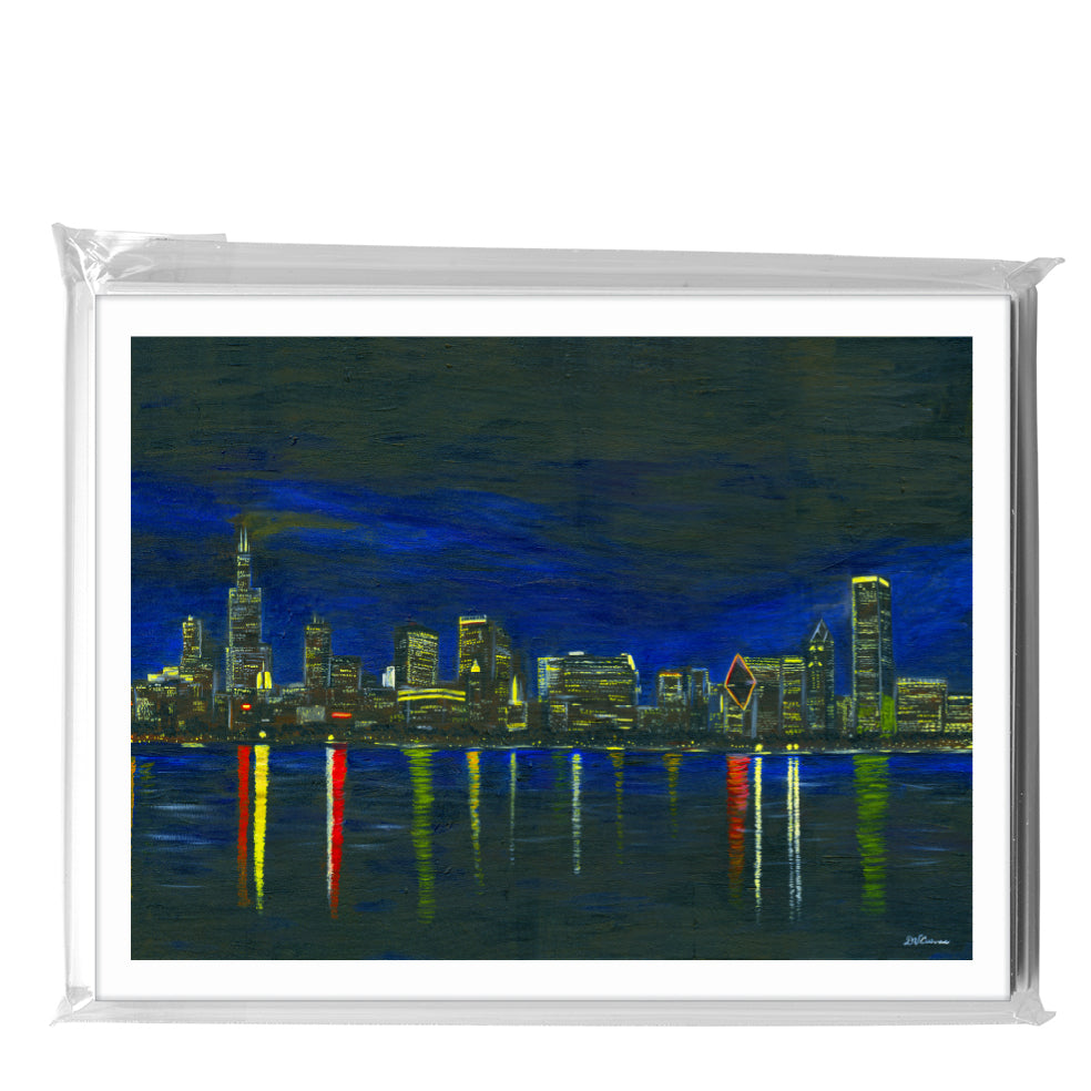 Chicago Lights, Greeting Card (7315A) - Arte House