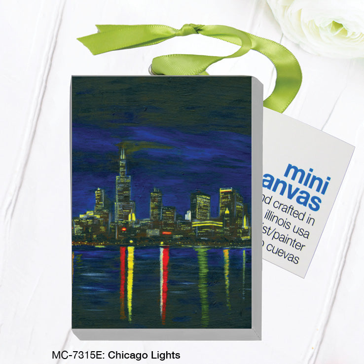 Chicago Lights, Mini Canvas (MC-7315E) - Arte House