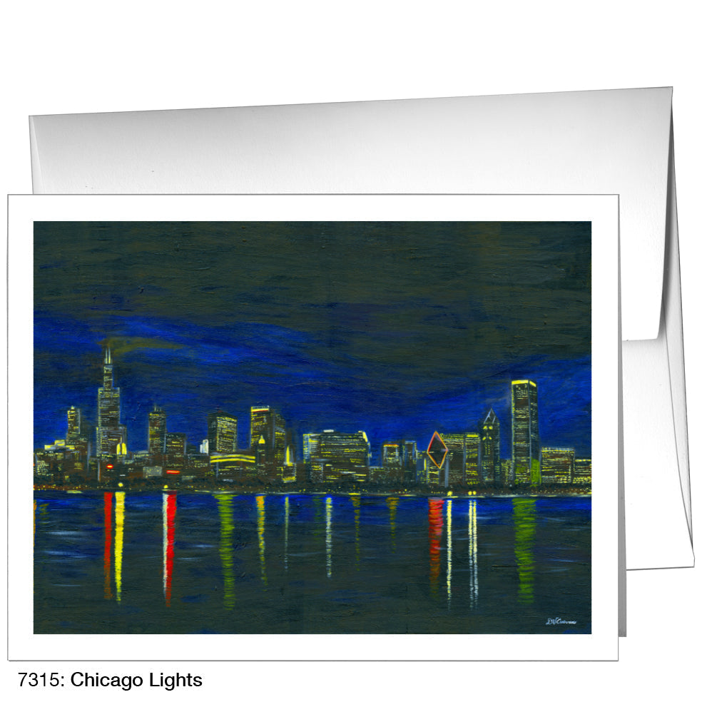 Chicago Lights, Greeting Card (7315A) - Arte House