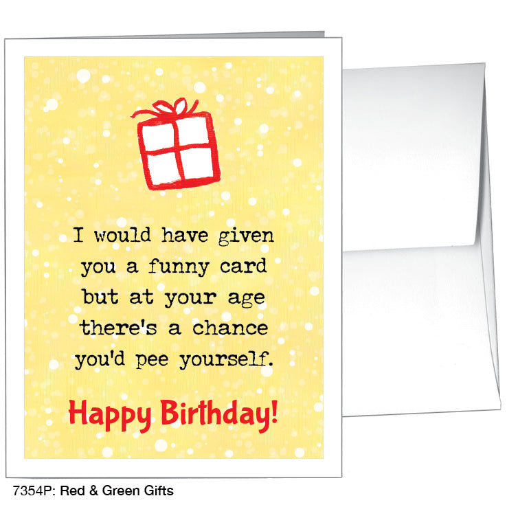Red & Green Gifts, Greeting Card (7354P) - Arte House