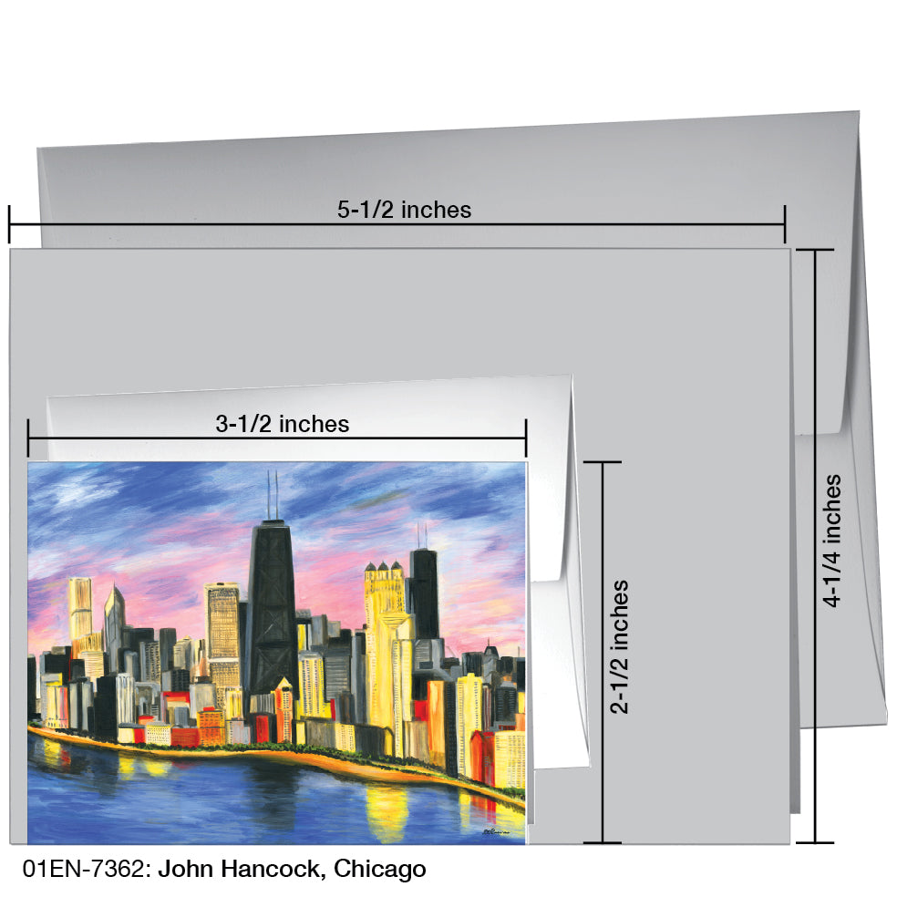 John Hancock, Chicago, Greeting Card (7362A) - Arte House