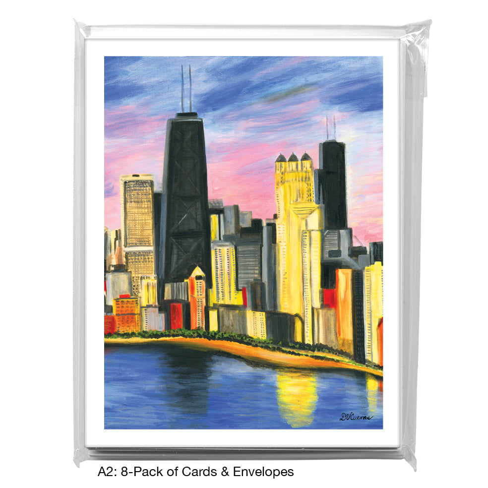 John Hancock, Chicago, Greeting Card (7362F) - Arte House