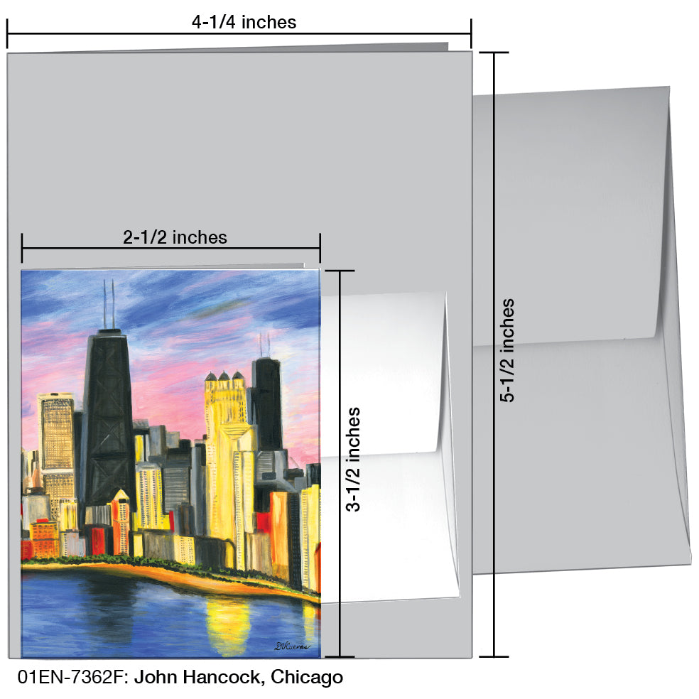 John Hancock, Chicago, Greeting Card (7362F) - Arte House