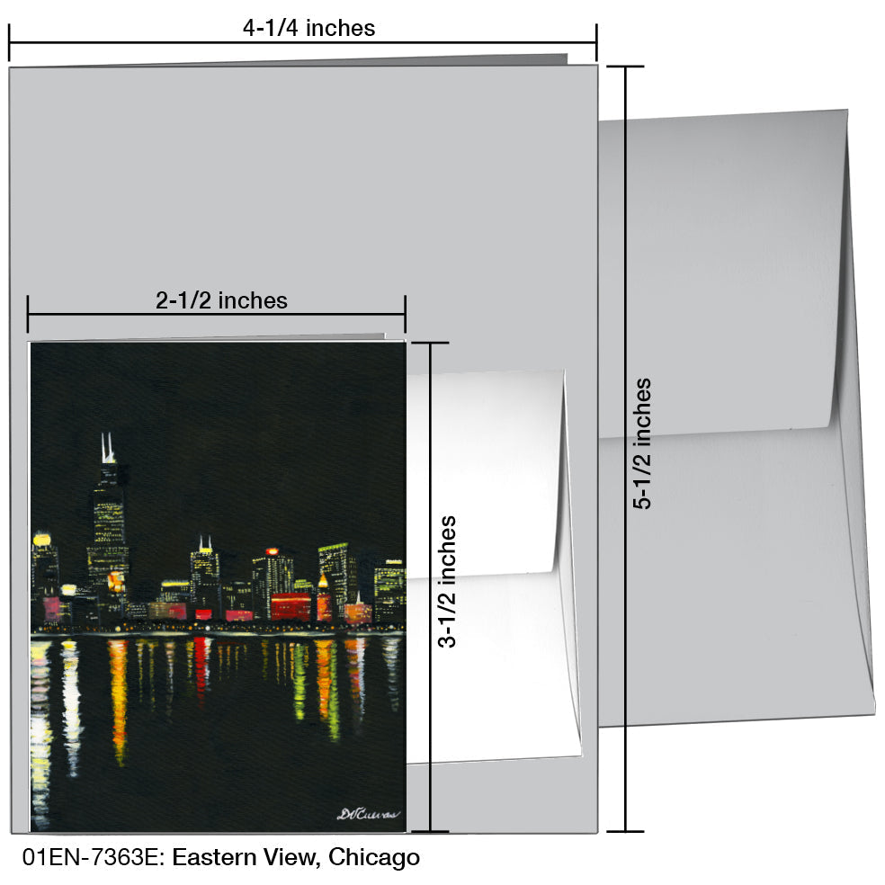 Eastern View, Chicago, Greeting Card (7363E) - Arte House