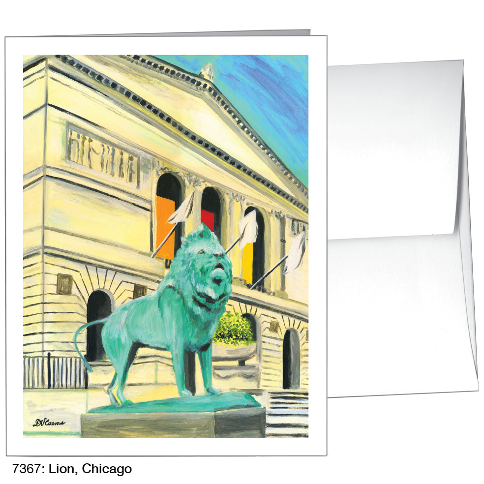 Lion, Chicago, Greeting Card (7367A)
