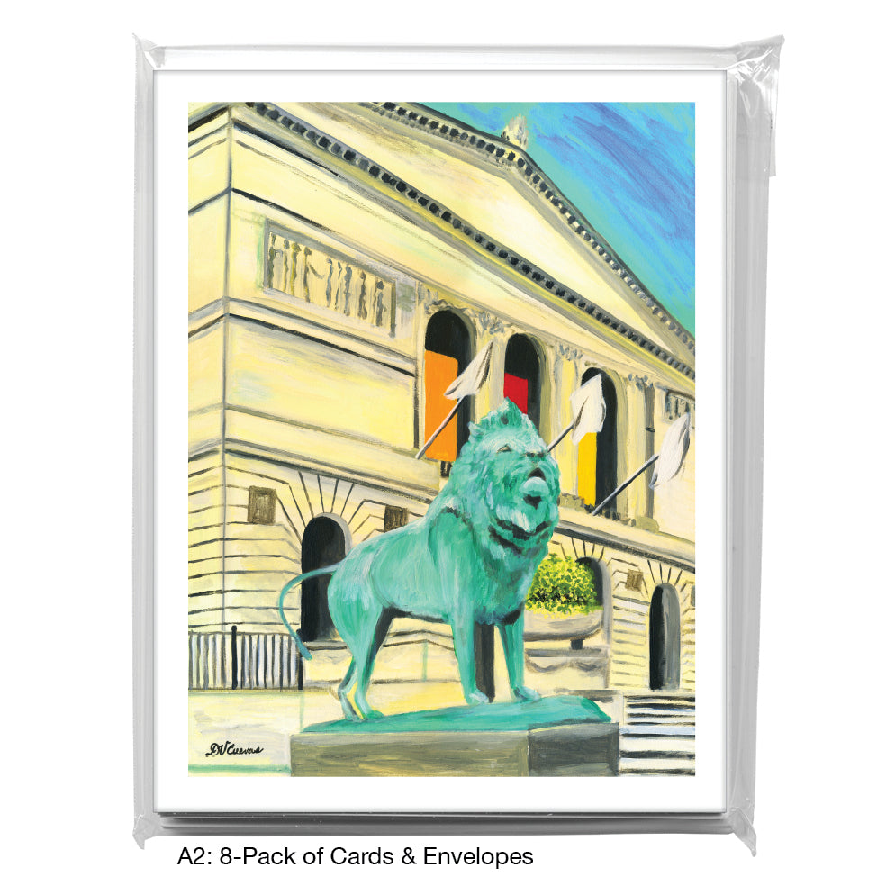 Lion, Chicago, Greeting Card (7367A)