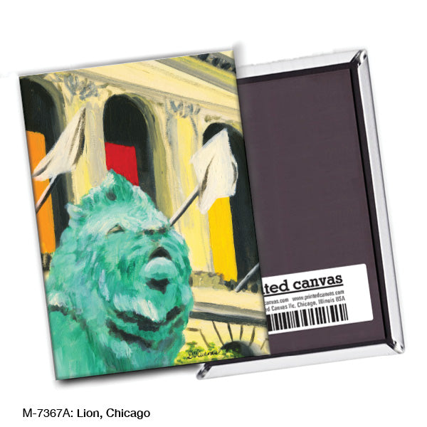 Lion, Chicago, Magnet (M-7367AA) - Arte House