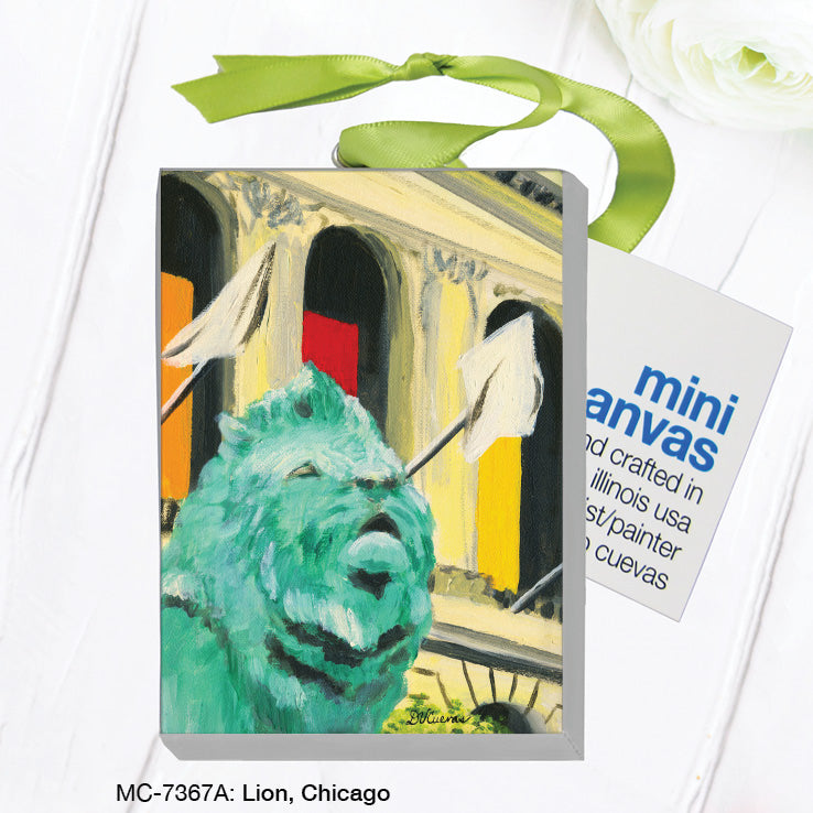Lion, Chicago, Mini Canvas (MC-7367AA) - Arte House