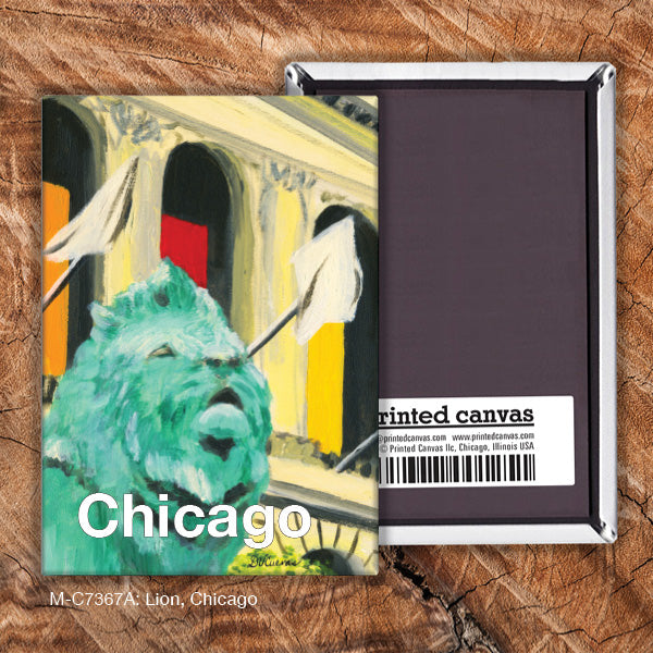 Lion, Chicago, Magnet (M-7367AA) - Arte House