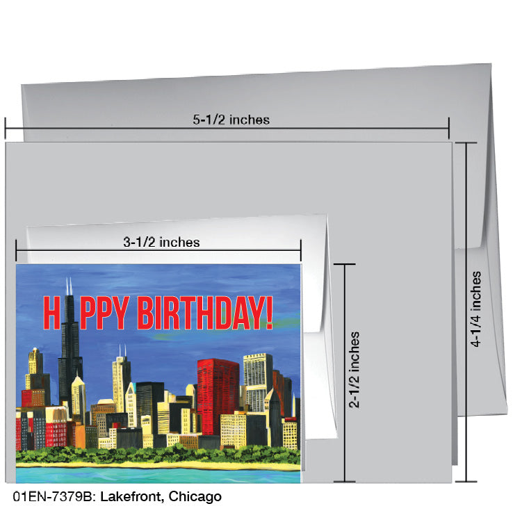 Lakefront, Chicago, Greeting Card (7379B)